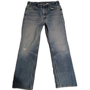 VTG Levi's 517 Bootcut 38x34 (Fits 34x32) Jeans Faded Distressed 2002 Y2K Cowboy